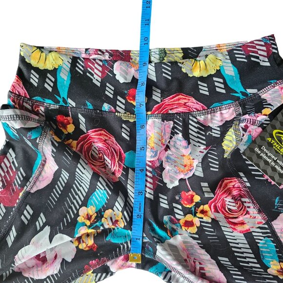 Athletic Works Rose Floral Legging Pants Girls size L or 10/12 - Picture 4 of 10